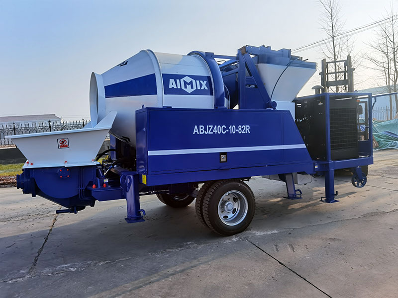 Concrete Pump With Mixer