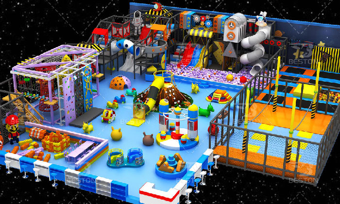 Space theme indoor playground